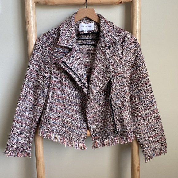 Cupcakes & cashmere cantor tweed multicolor jacket Sz xs nwt - Picture 2 of 9